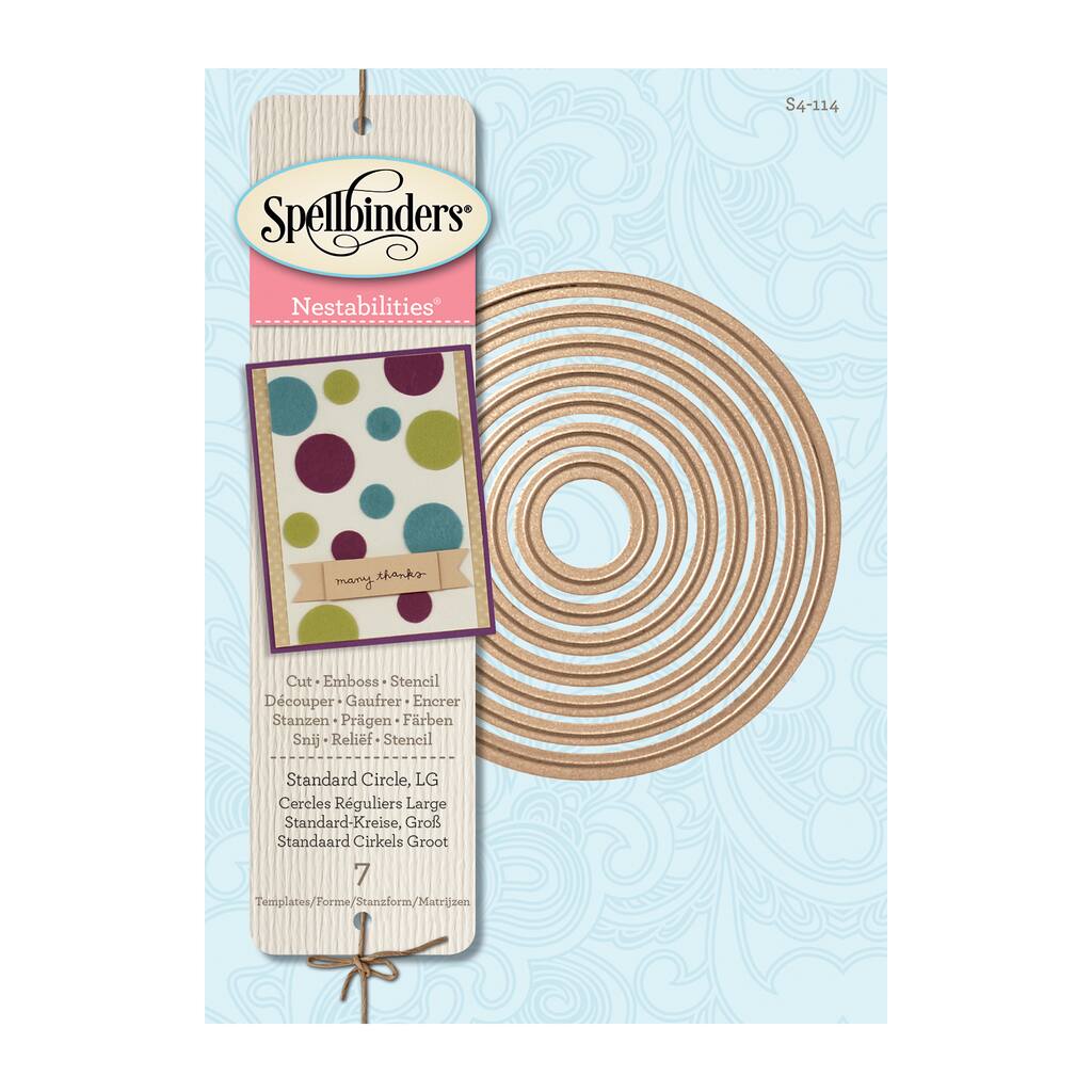 Spellbinders® Nestabilities® Large Standard Circles Etched Dies